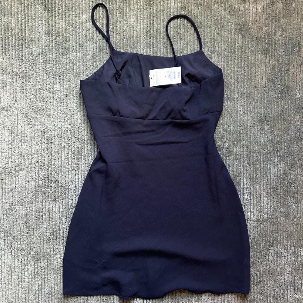 Black Mini Dress with Spaghetti Straps – Size S